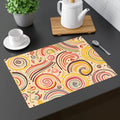 Vibrant Swirl Pattern Placemats - Bold Dining Decor - DipaliZ