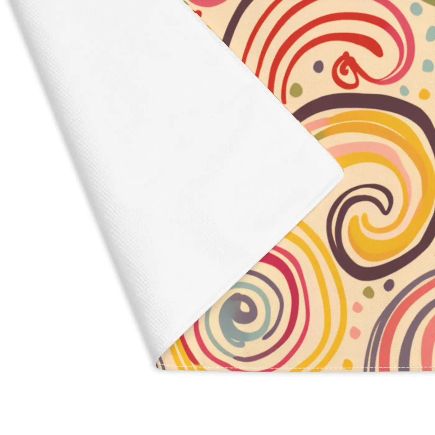 Vibrant Swirl Pattern Placemats - Bold Dining Decor - DipaliZ