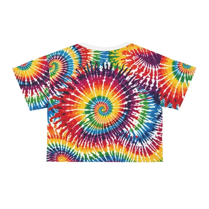 Vibrant Tie Dye Spiral Crop Tee - Bold Fashion Statement - DipaliZ