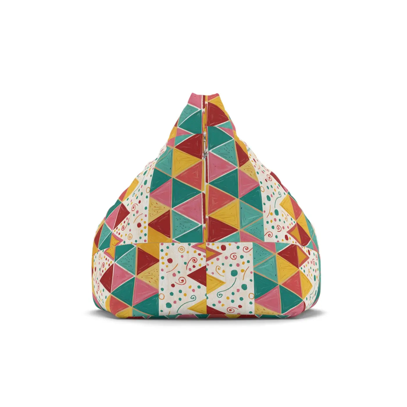 Vibrant Triangular Bean Bag Cover - Ultimate Comfort - DipaliZ