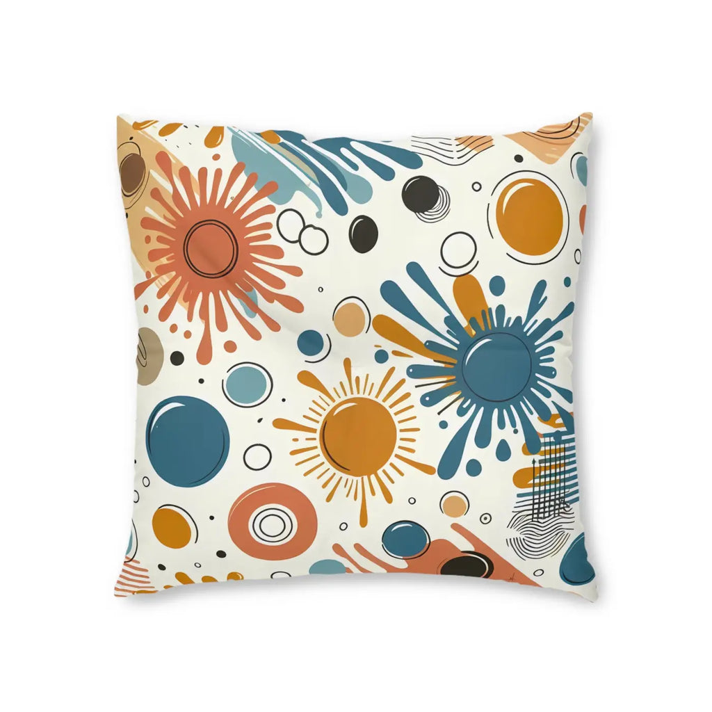 Vibrant Tufted Floor Pillow - Modern Boho Vibe Accent - DipaliZ