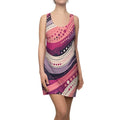 Vibrant Racerback Dress - Abstract Swirl for Sunny Days - DipaliZ
