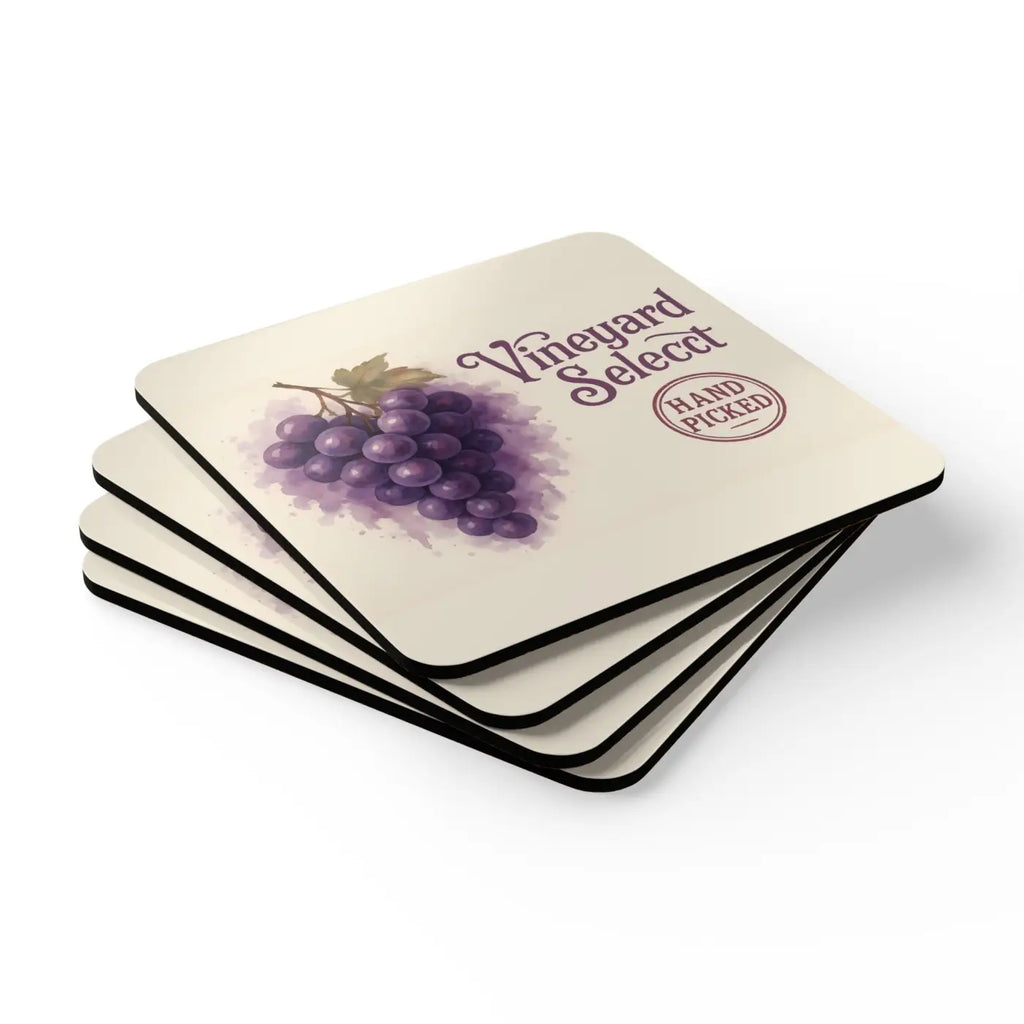 Vineyard Grapes Coaster Set - Wine Lover Gift - DipaliZ