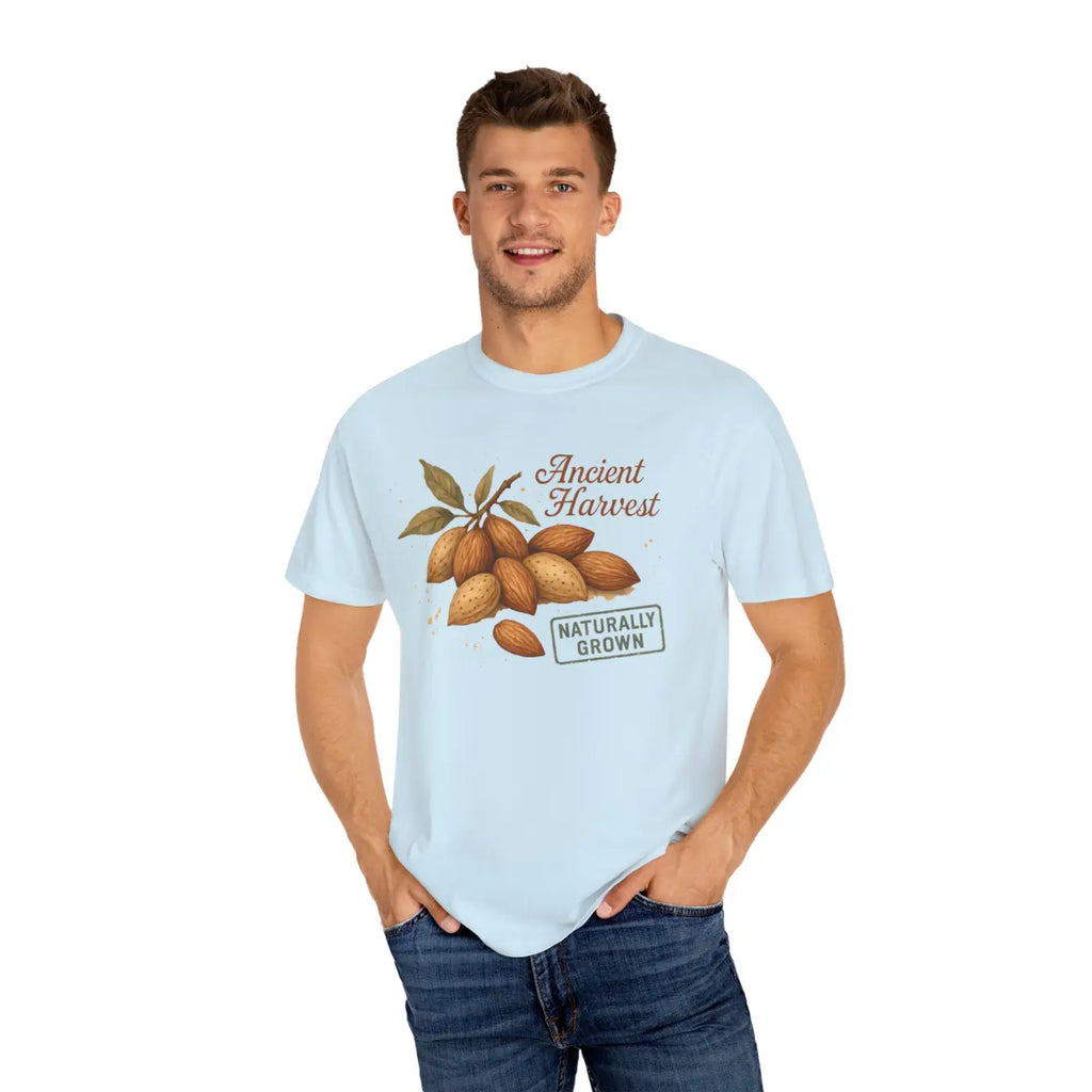 Vintage Almond Graphic Organic Cotton Tee - Nature Lover Shirt - DipaliZ