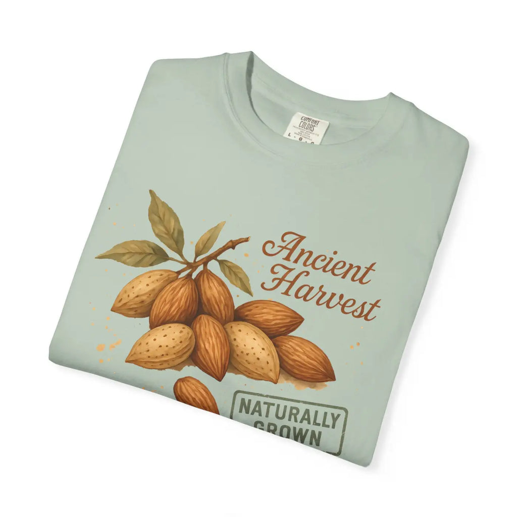 Vintage Almond Graphic Organic Cotton Tee - Nature Lover Shirt - DipaliZ