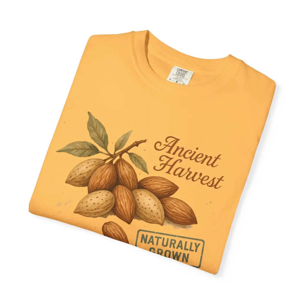 Vintage Almond Graphic Organic Cotton Tee - Nature Lover Shirt - DipaliZ