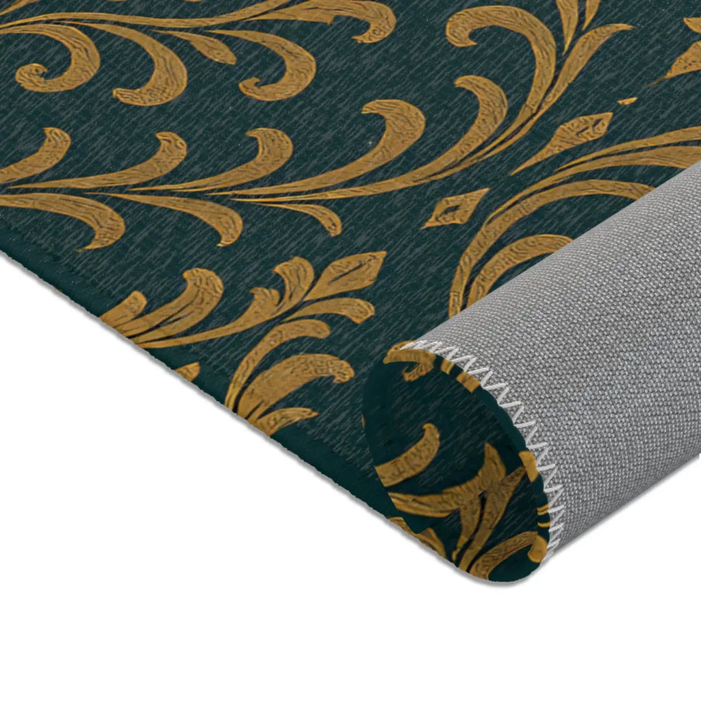 Vintage Floral Area Rug - Boho Stain Resistance Design - DipaliZ