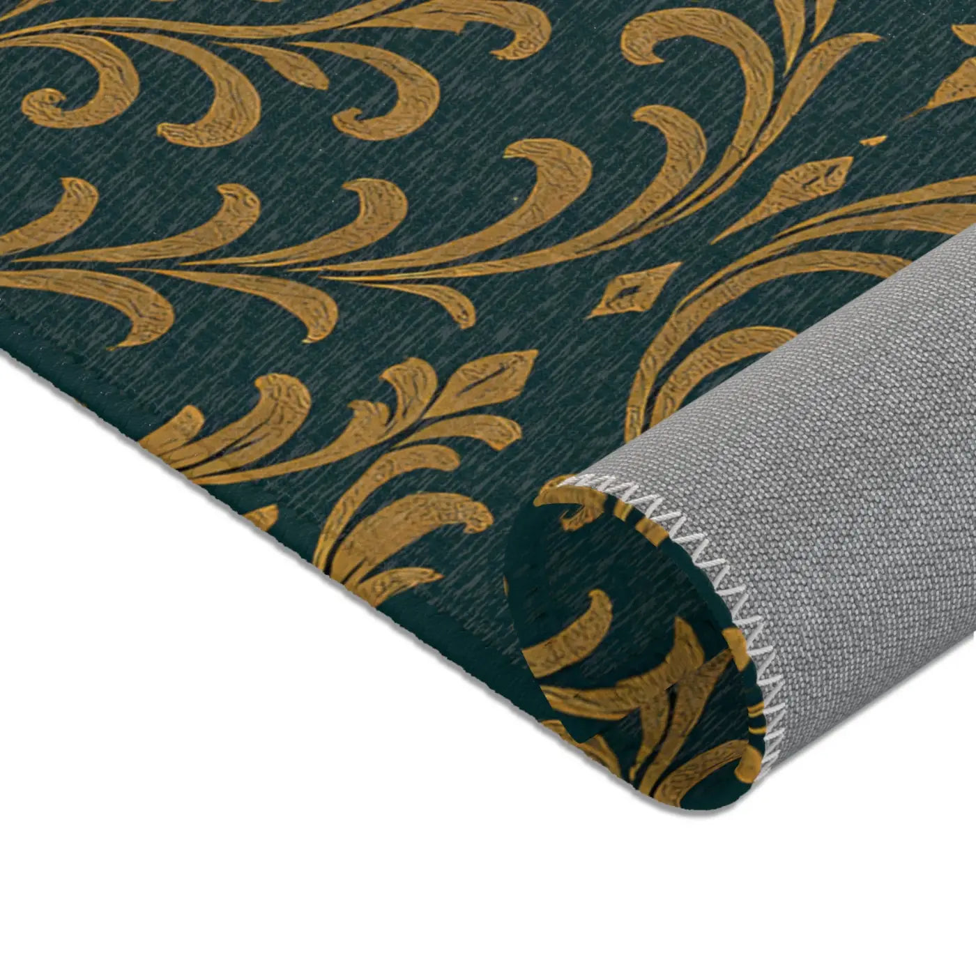Vintage Floral Area Rug - Boho Stain Resistance Design - DipaliZ
