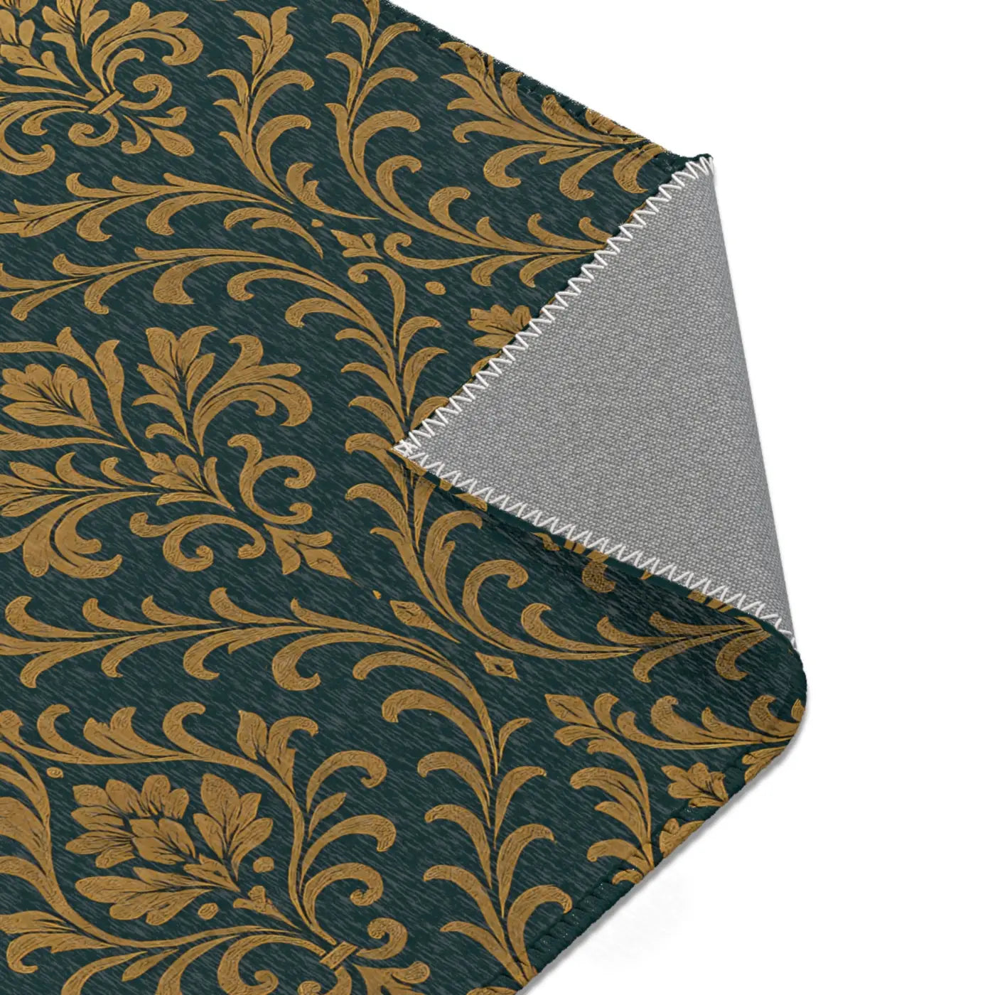 Vintage Floral Area Rug - Boho Stain Resistance Design - DipaliZ