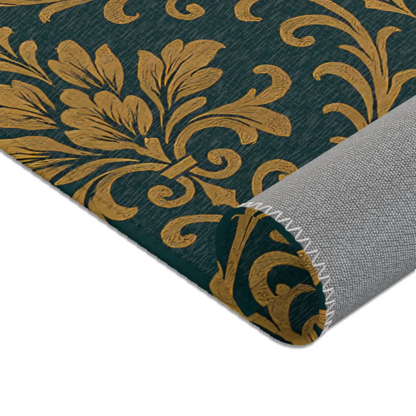 Vintage Floral Area Rug - Boho Stain Resistance Design - DipaliZ
