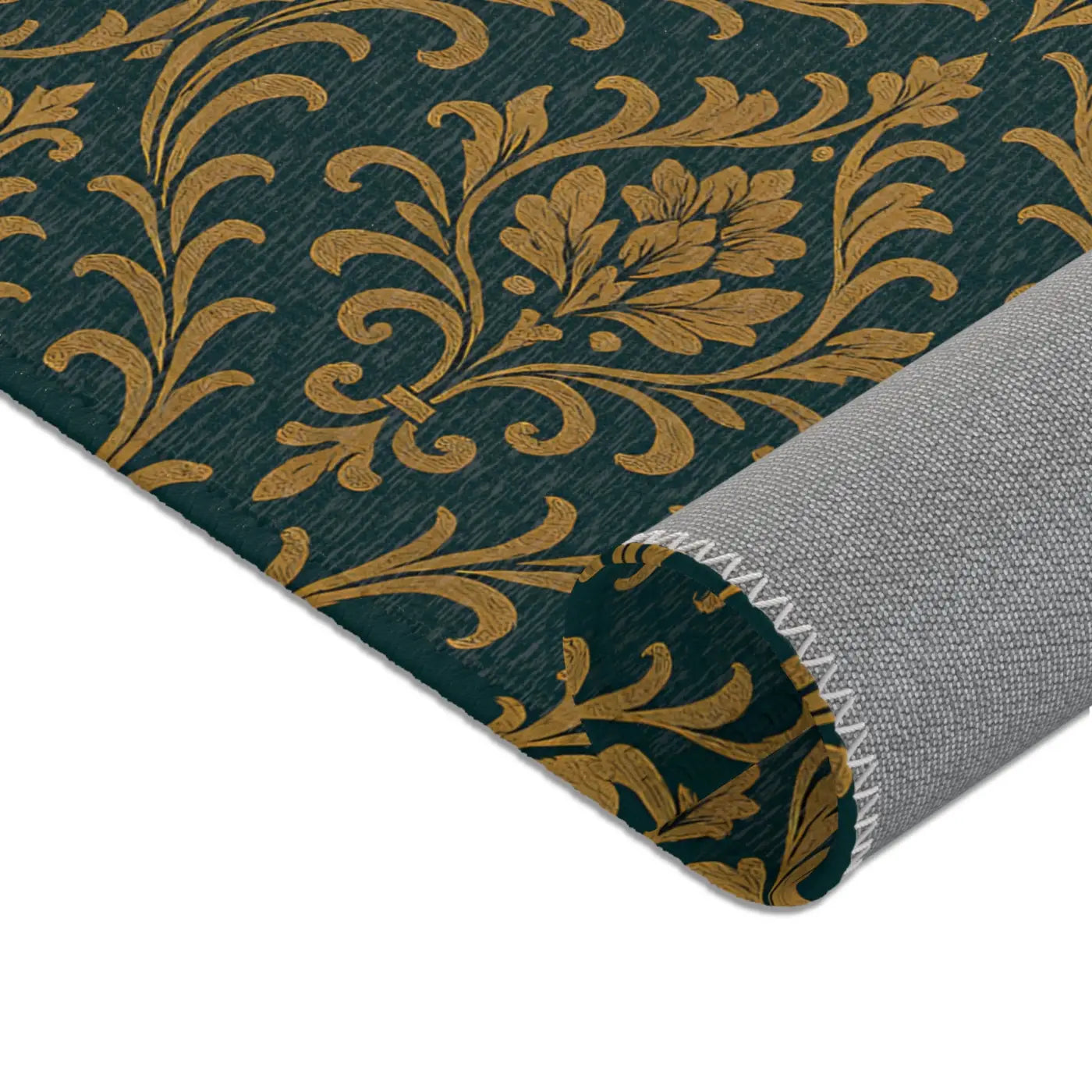 Vintage Floral Area Rug - Boho Stain Resistance Design - DipaliZ