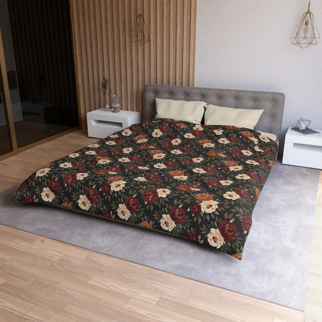 Floral Duvet Cover - Vintage Romantic Bedroom - DipaliZ