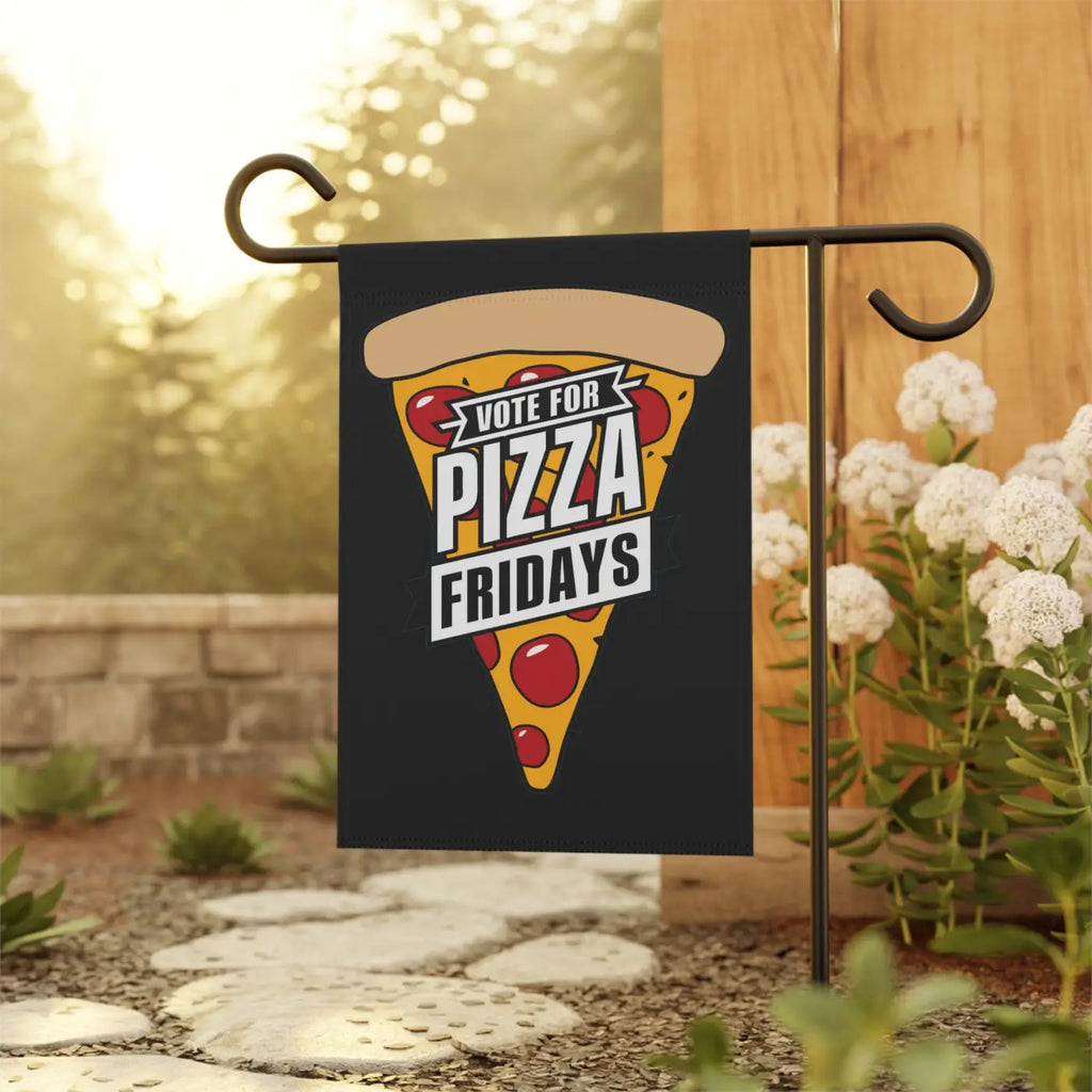 Pizza Fridays Flags - Poly Poplin Canvas House Banners - DipaliZ