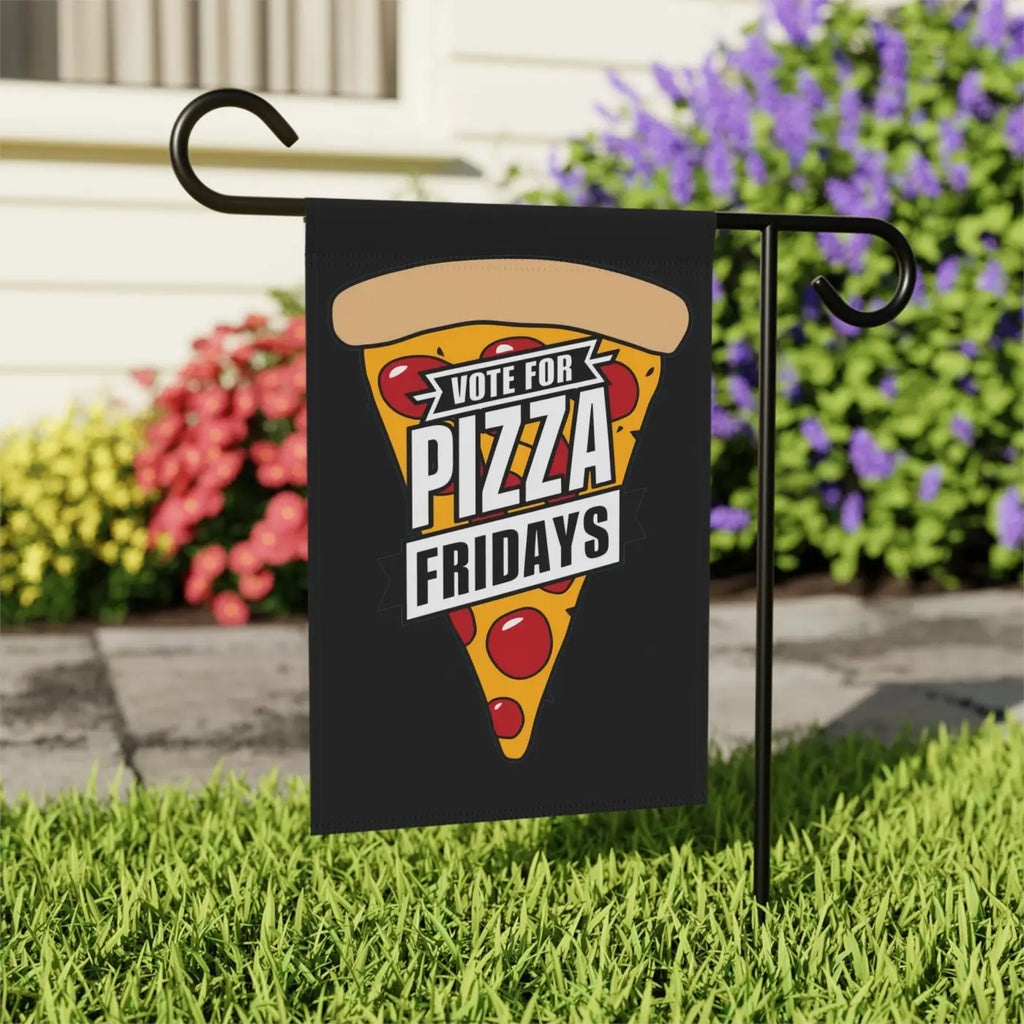 Pizza Fridays Flags - Poly Poplin Canvas House Banners - DipaliZ