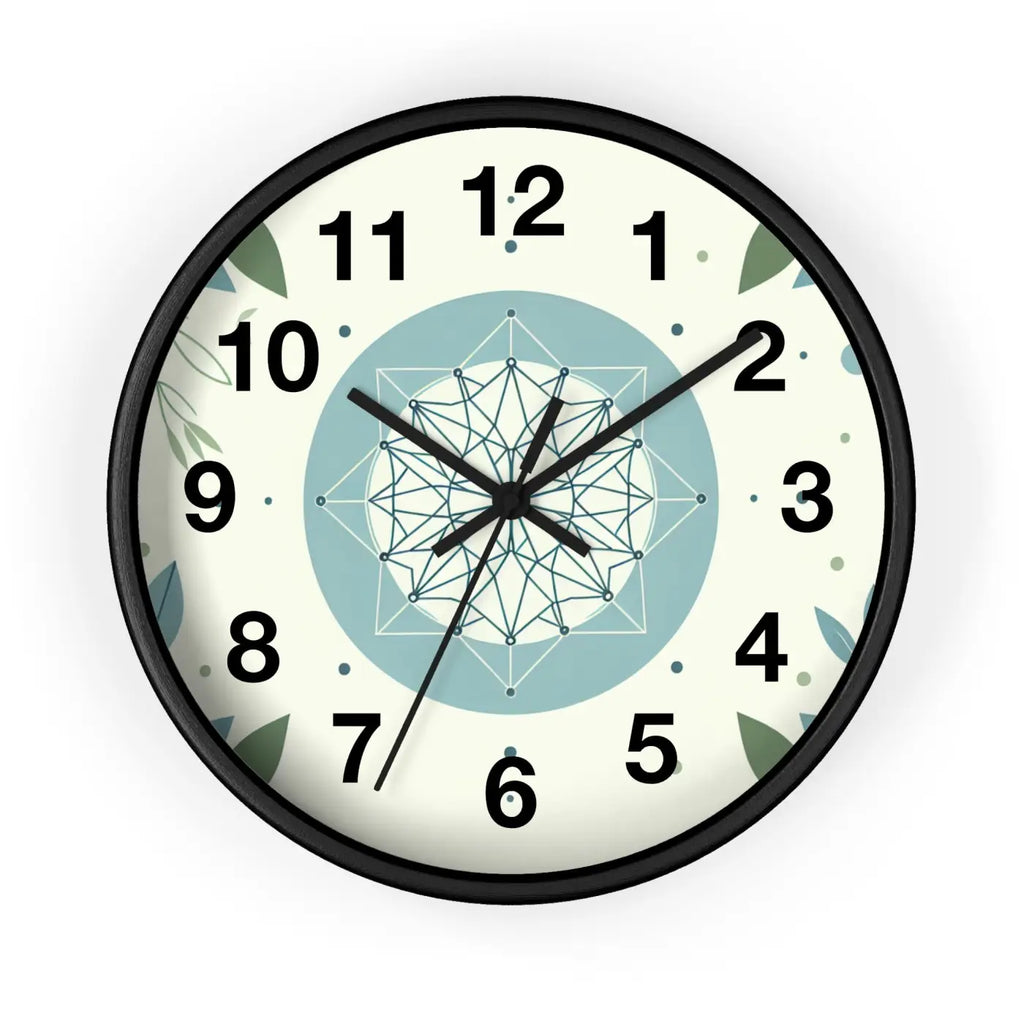 Abstract Art Wall Clock - Nature Inspired Design - DipaliZ