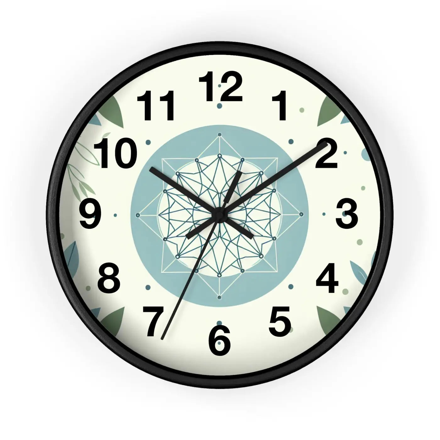 Abstract Art Wall Clock - Nature Inspired Design - DipaliZ