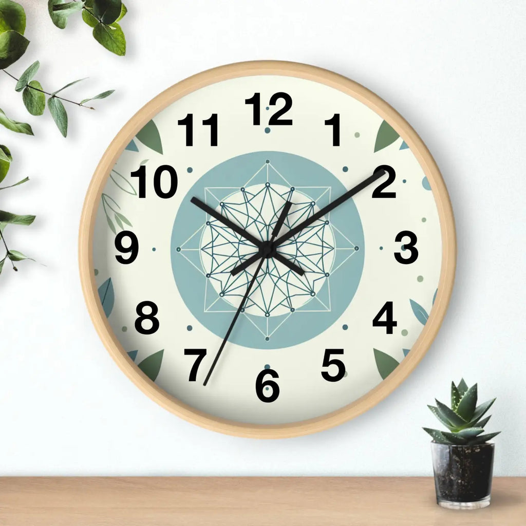 Abstract Art Wall Clock - Nature Inspired Design - DipaliZ