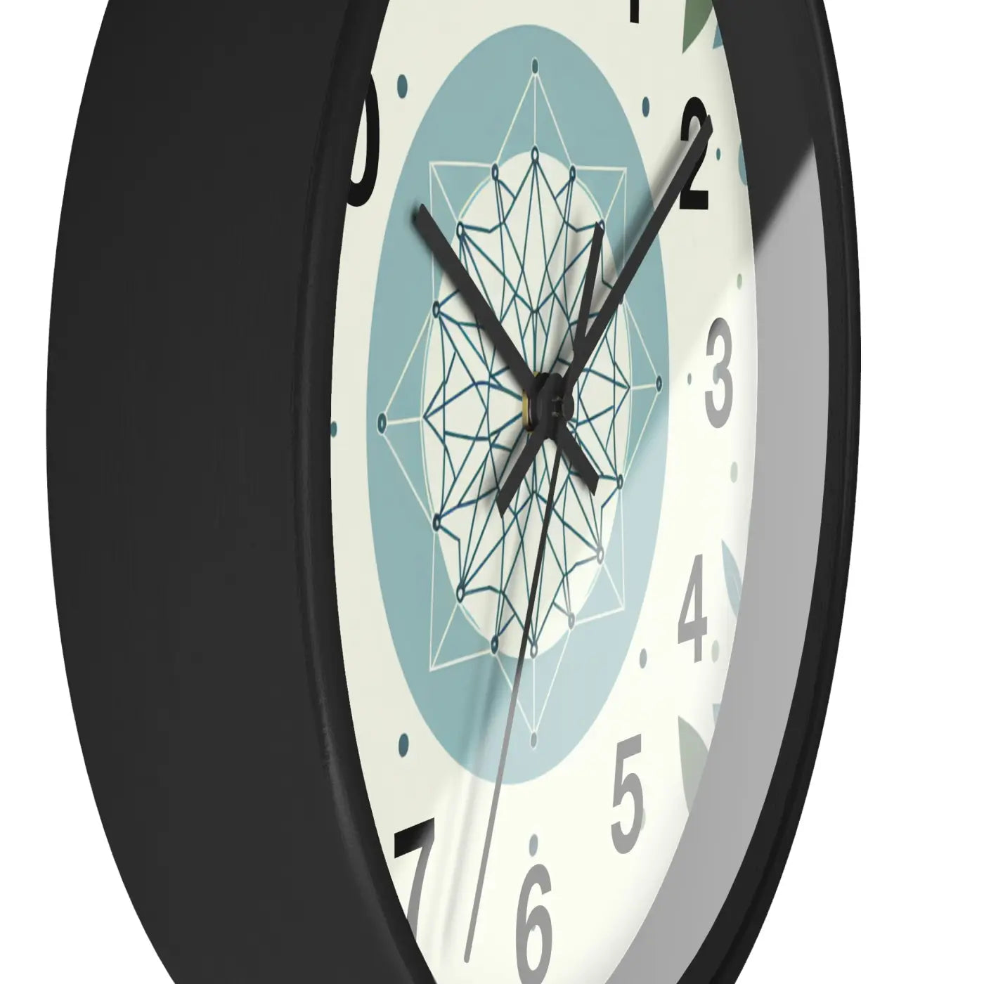 Abstract Art Wall Clock - Nature Inspired Design - DipaliZ