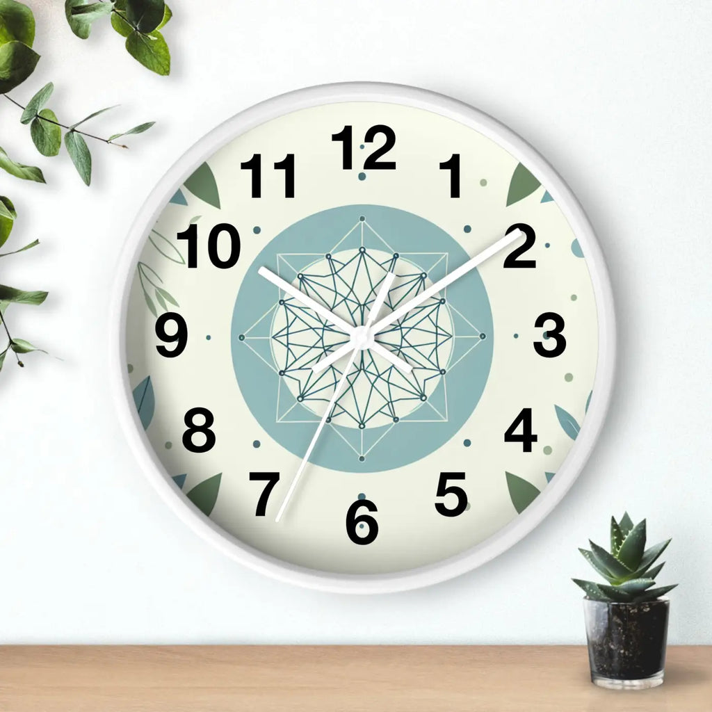Abstract Art Wall Clock - Nature Inspired Design - DipaliZ