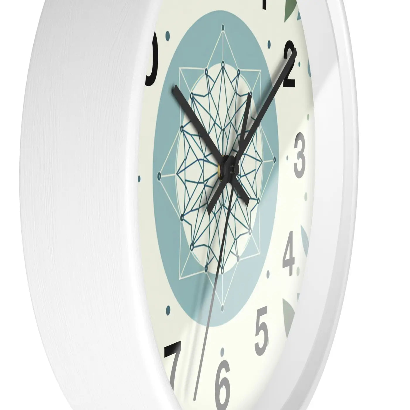 Abstract Art Wall Clock - Nature Inspired Design - DipaliZ