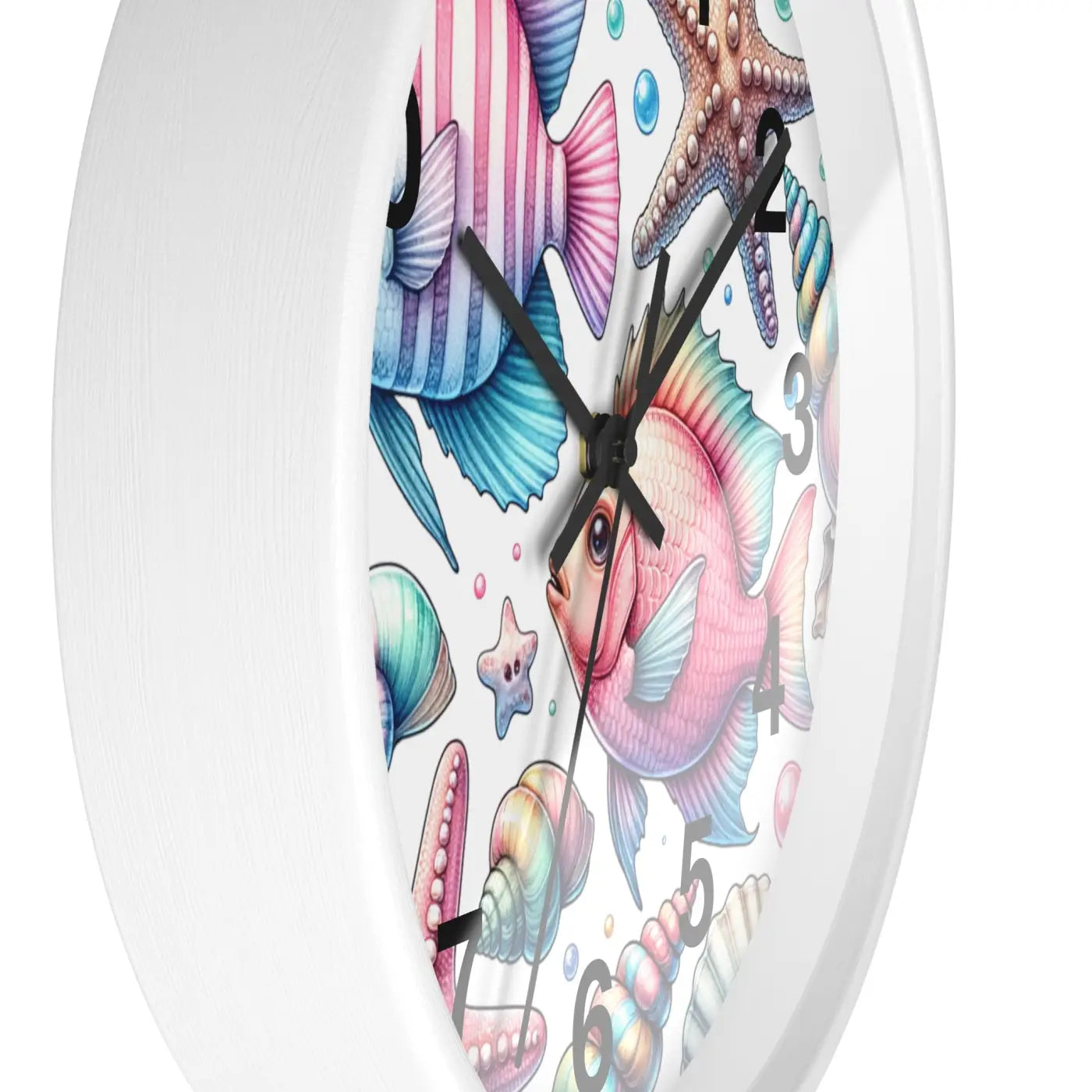 Marine Life Wall Clock - Underwater Ocean Theme - DipaliZ