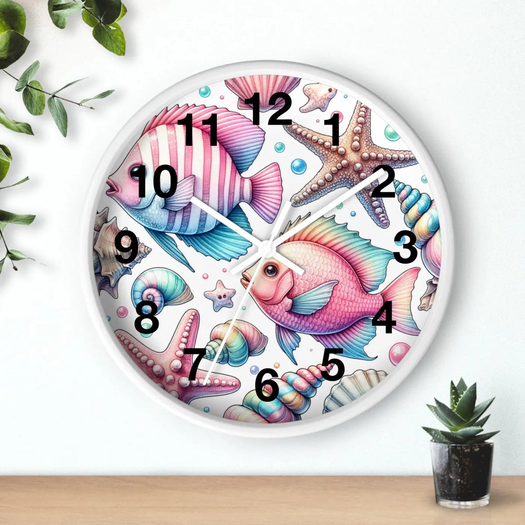 Marine Life Wall Clock - Underwater Ocean Theme - DipaliZ