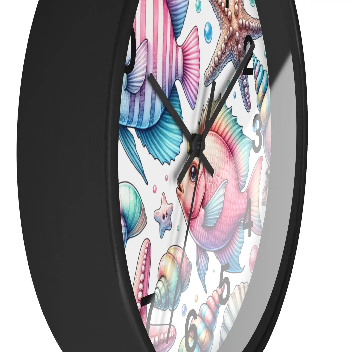 Marine Life Wall Clock - Underwater Ocean Theme - DipaliZ