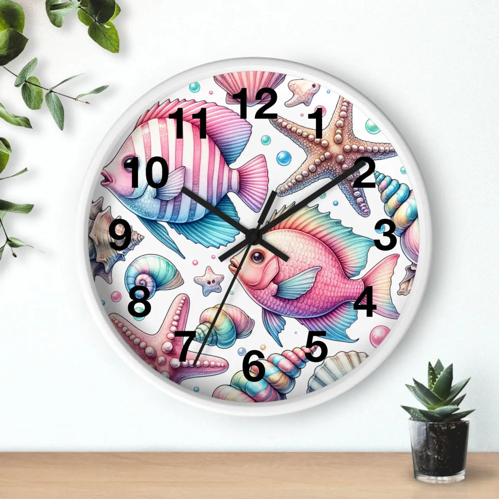 Marine Life Wall Clock - Underwater Ocean Theme - DipaliZ