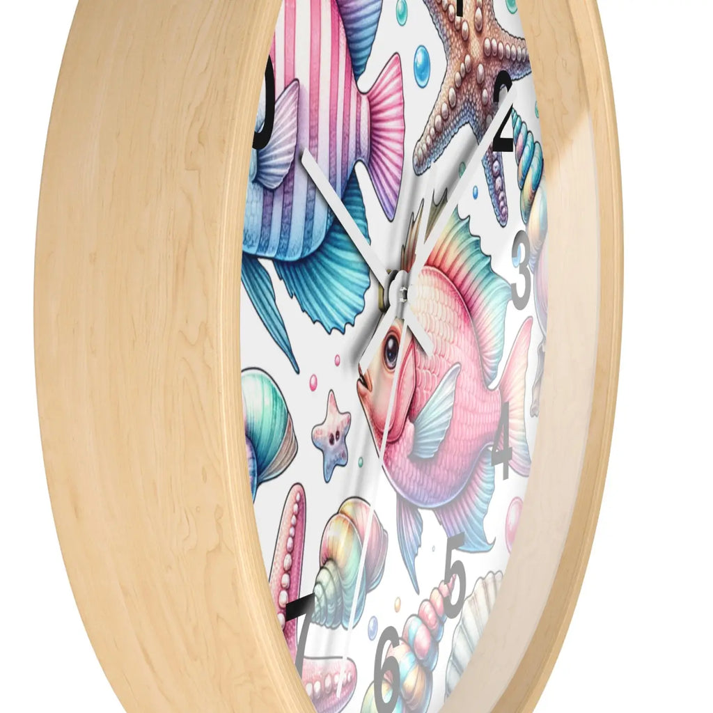 Marine Life Wall Clock - Underwater Ocean Theme - DipaliZ