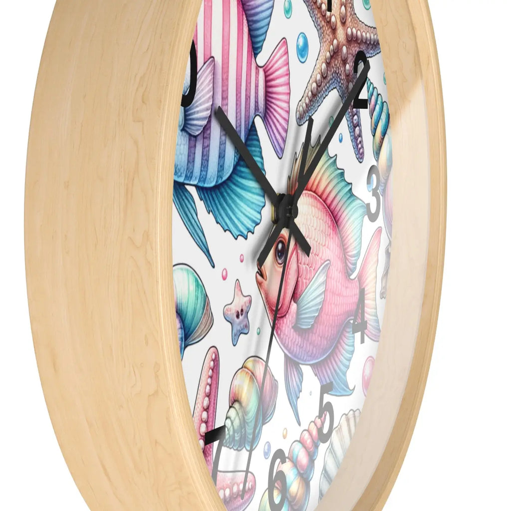Marine Life Wall Clock - Underwater Ocean Theme - DipaliZ