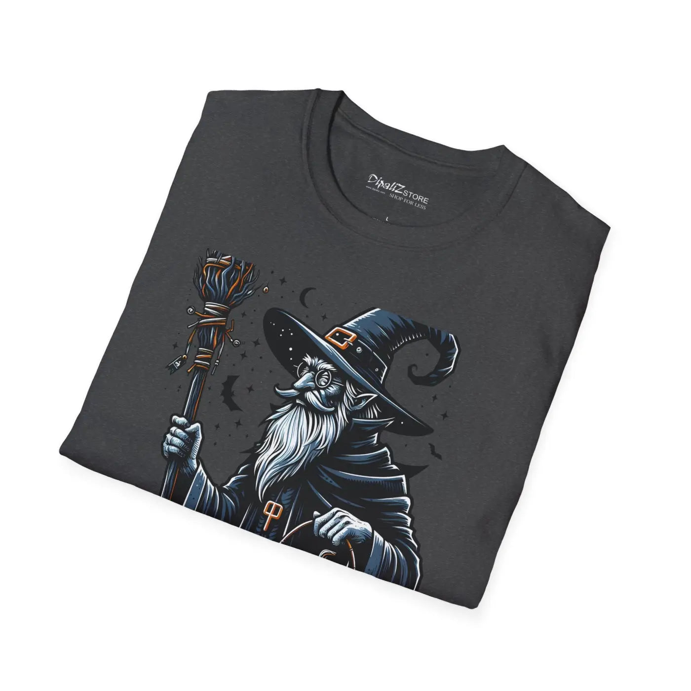 Warlock Witch Hat Charm Unisex Softstyle Tee - Ring-Spun Cotton - DipaliZ