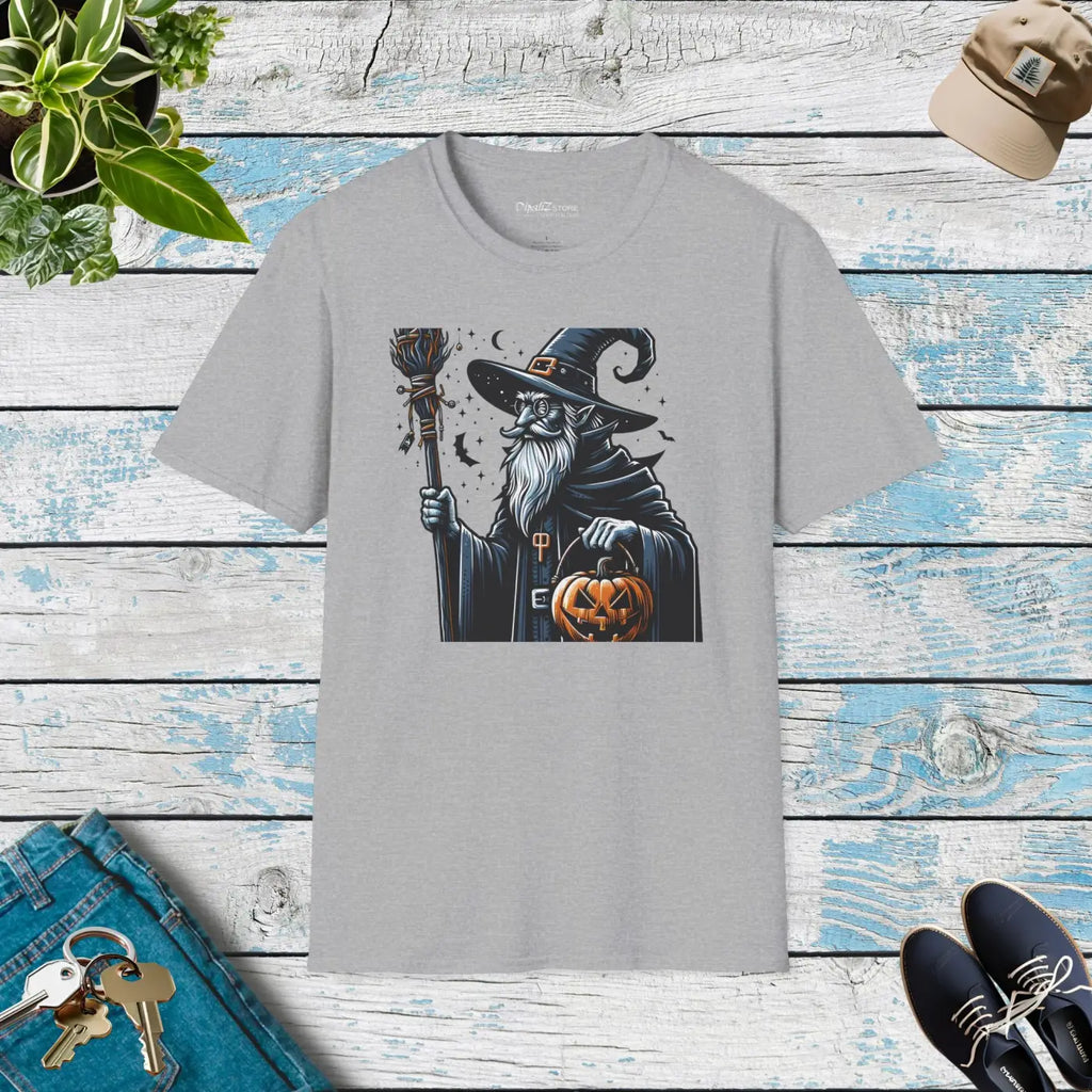 Warlock Witch Hat Charm Unisex Softstyle Tee - Ring-Spun Cotton - DipaliZ
