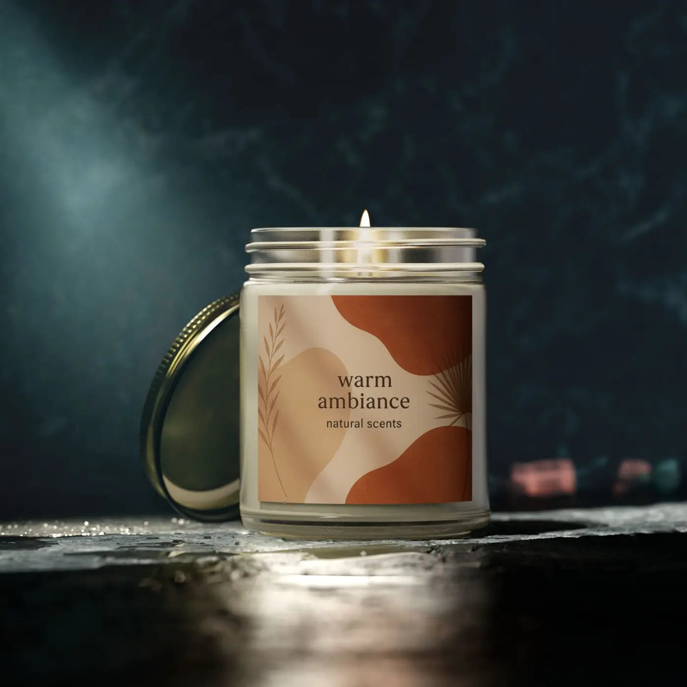 Cozy Vibes Scented Candles - Coconut Apricot Wax - DipaliZ