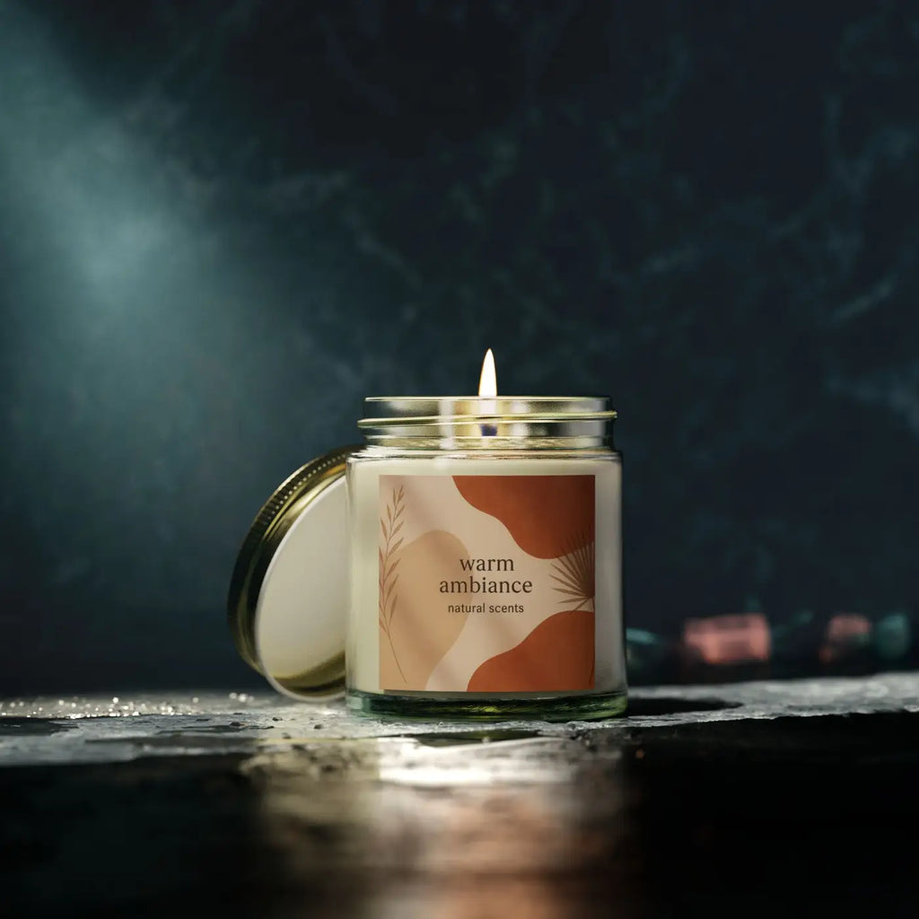 Cozy Vibes Scented Candles - Coconut Apricot Wax - DipaliZ