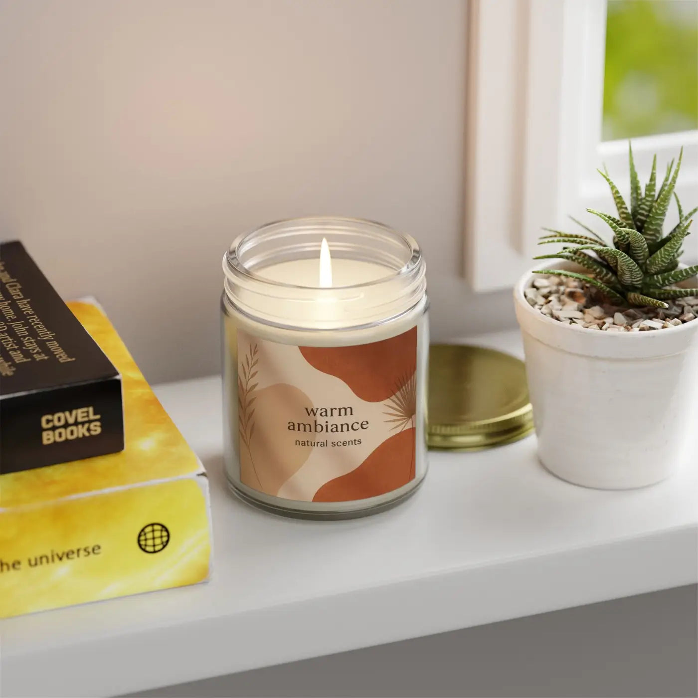 Cozy Vibes Scented Candles - Coconut Apricot Wax - DipaliZ