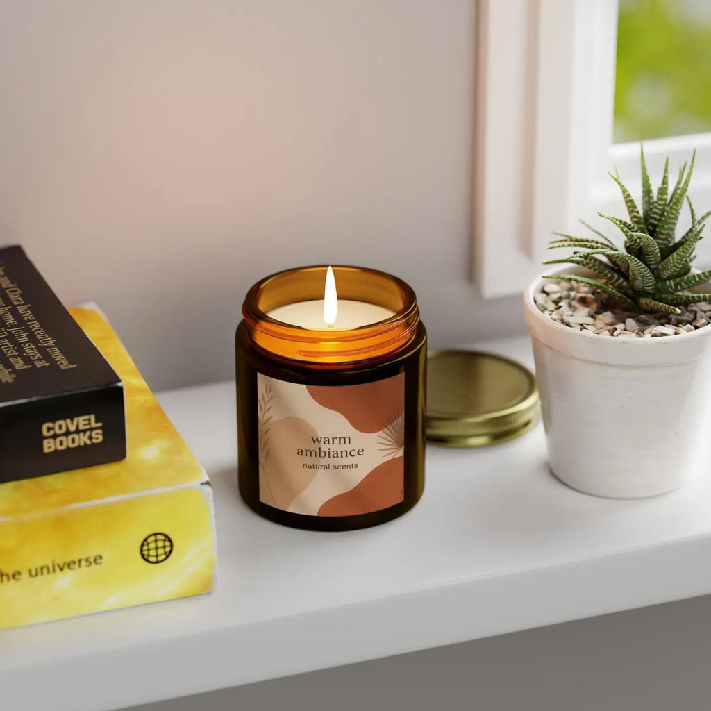 Cozy Vibes Scented Candles - Coconut Apricot Wax - DipaliZ