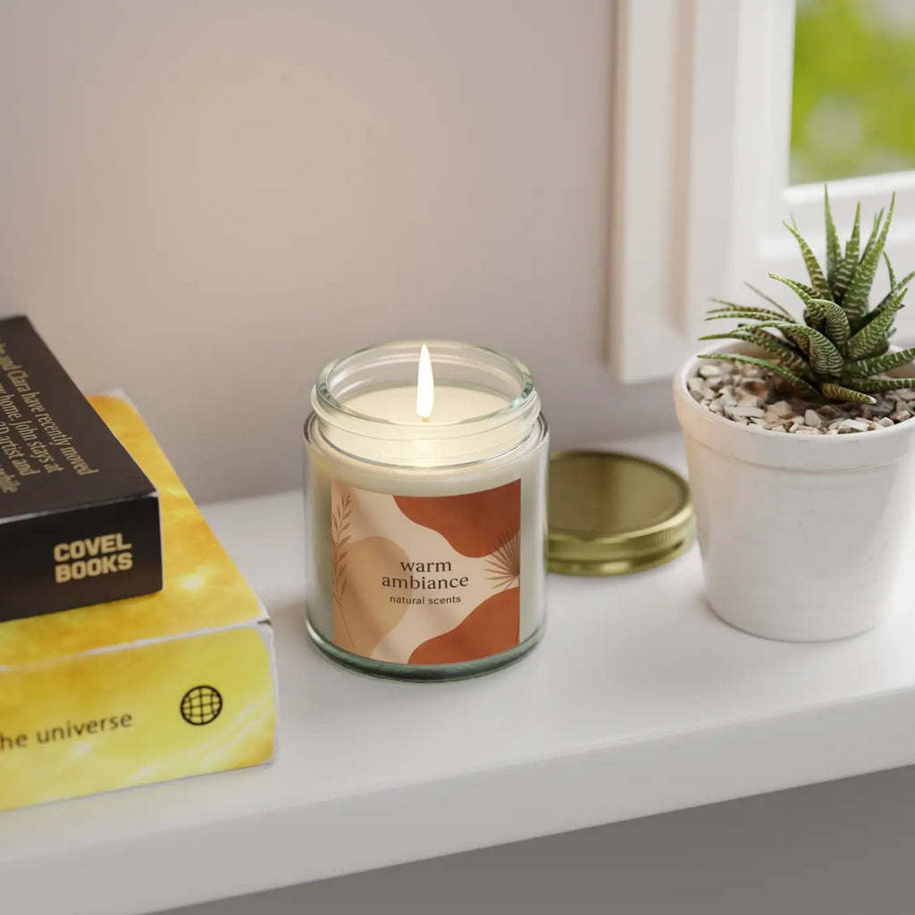 Cozy Vibes Scented Candles - Coconut Apricot Wax - DipaliZ