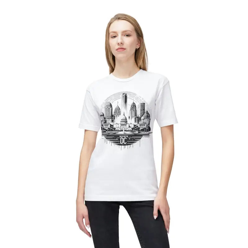 Washington DC Skyline Tee - Premium Cotton Street Style - DipaliZ