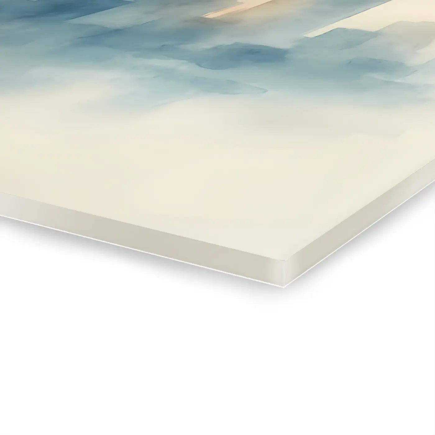 Watercolor Cityscape Gallery Wall Art - French Cleat Backing - DipaliZ