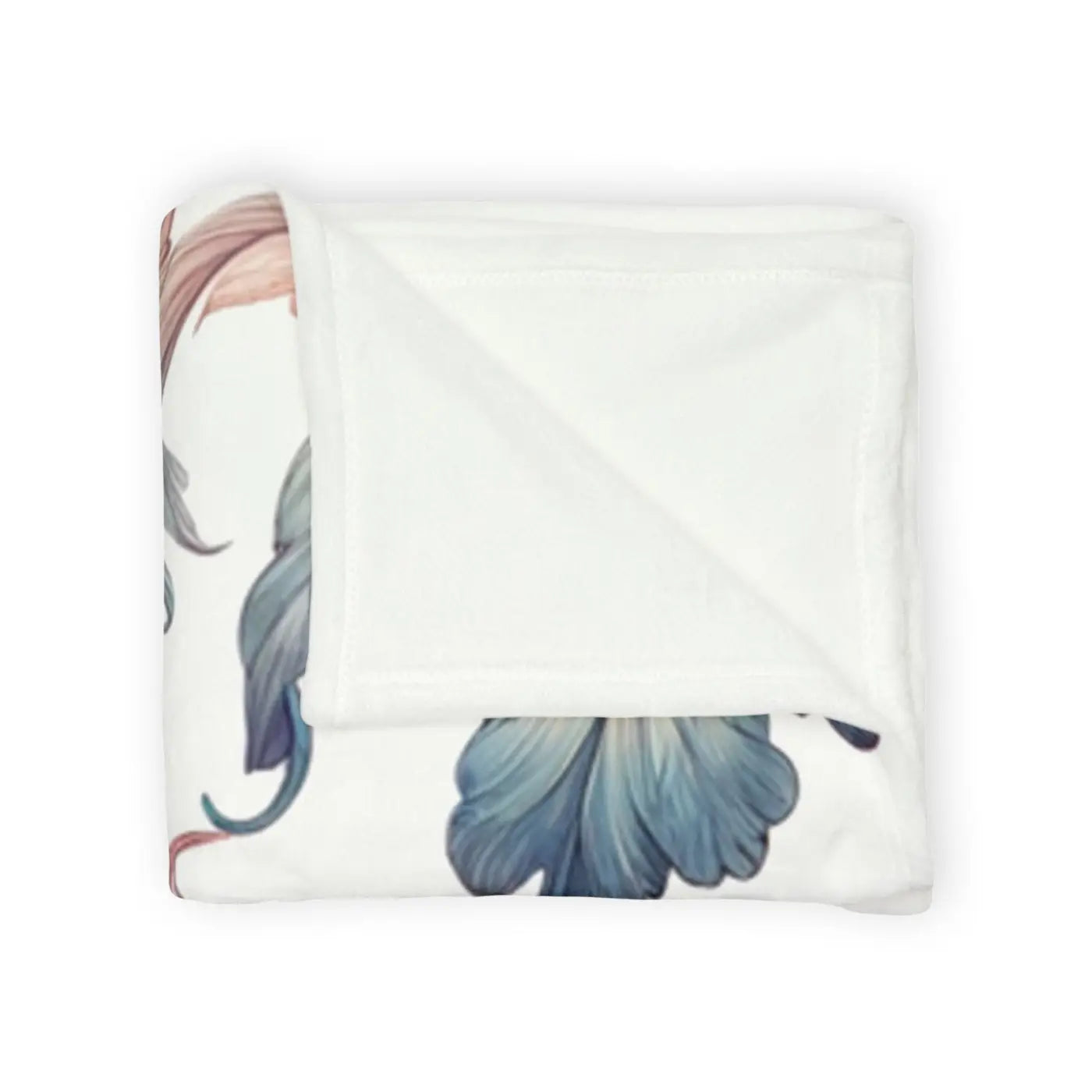 Soft Polyester Blanket - Watercolor Flowers Design - DipaliZ