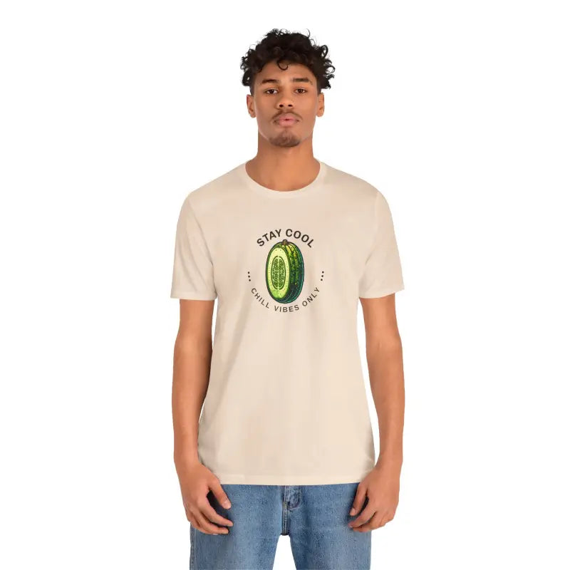 Unisex Jersey Cool Cucumber Tee - Soft Cotton Vibes - DipaliZ