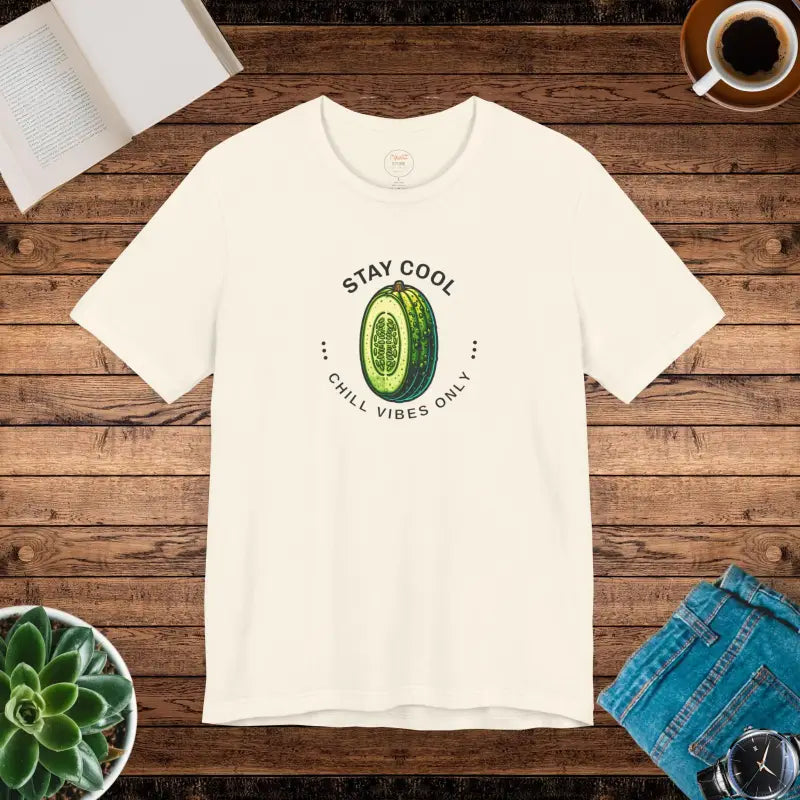 Unisex Jersey Cool Cucumber Tee - Soft Cotton Vibes - DipaliZ
