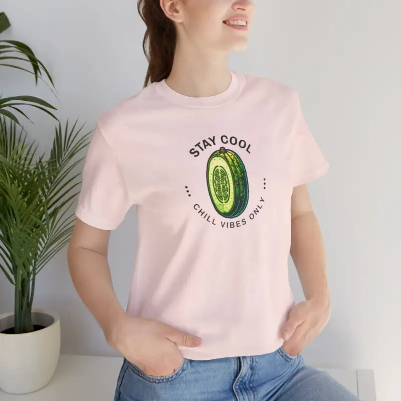 Unisex Jersey Cool Cucumber Tee - Soft Cotton Vibes - DipaliZ