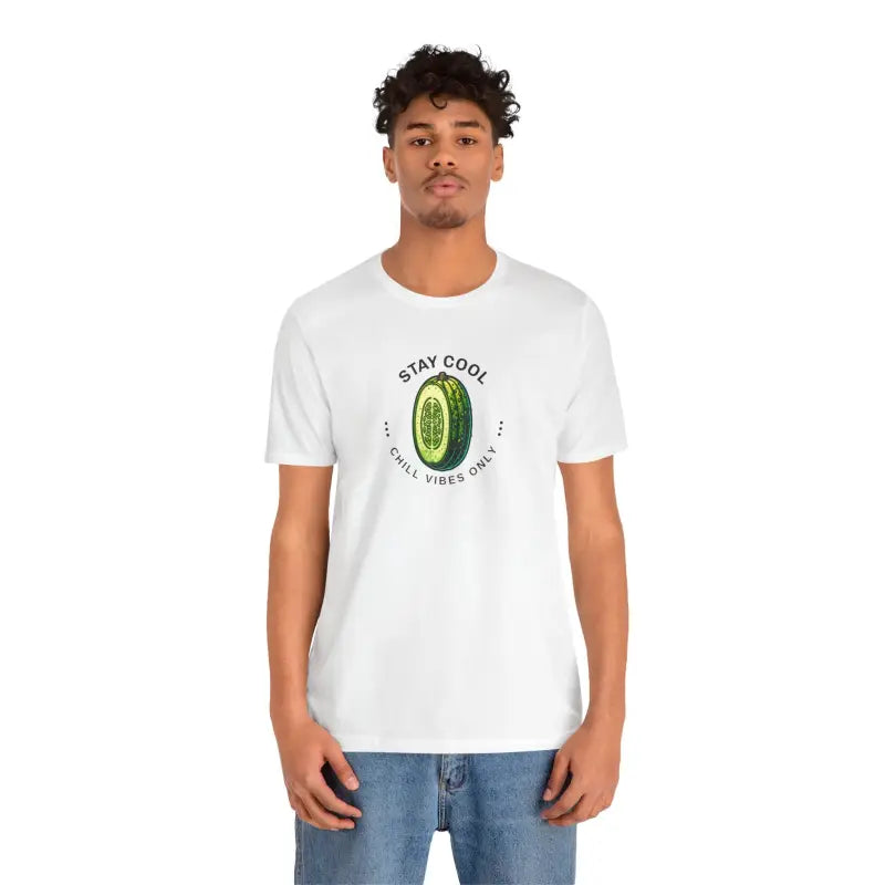 Unisex Jersey Cool Cucumber Tee - Soft Cotton Vibes - DipaliZ