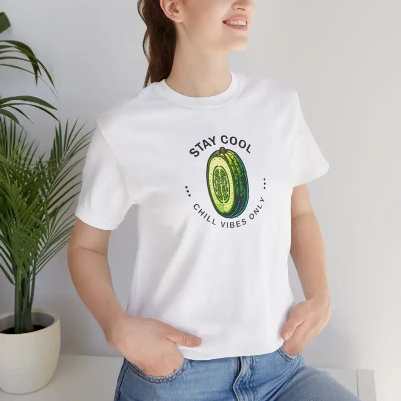 Unisex Jersey Cool Cucumber Tee - Soft Cotton Vibes - DipaliZ