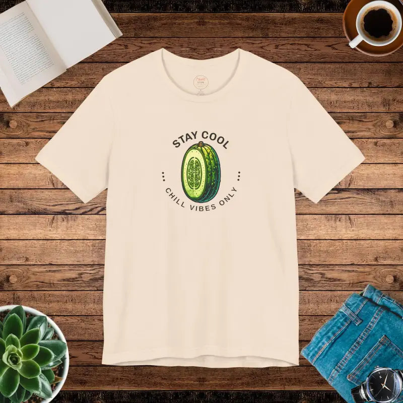 Unisex Jersey Cool Cucumber Tee - Soft Cotton Vibes - DipaliZ