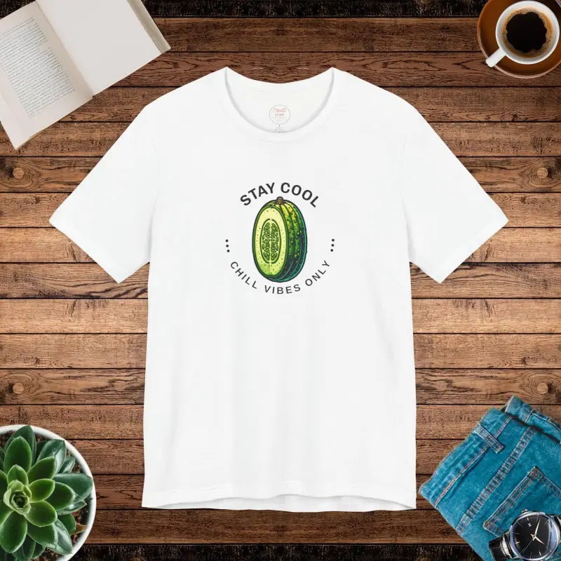 Unisex Jersey Cool Cucumber Tee - Soft Cotton Vibes - DipaliZ