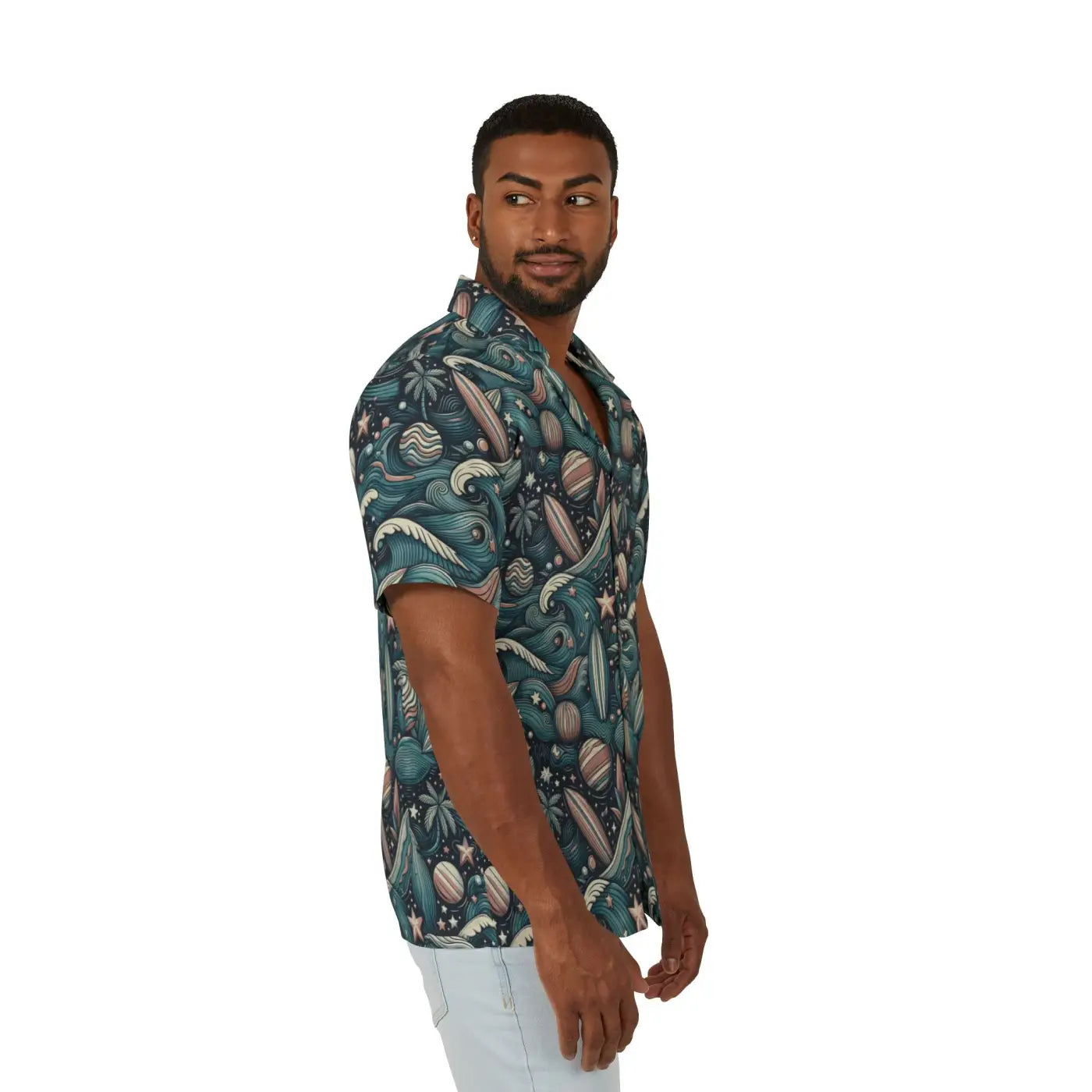 Hawaiian Camp Shirt - Classic Button-Front Summer Style - DipaliZ