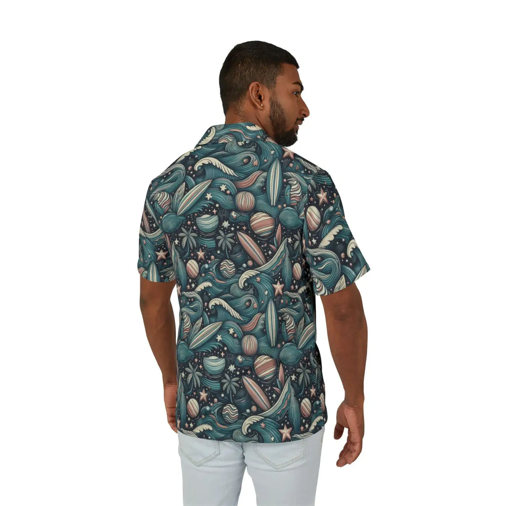 Hawaiian Camp Shirt - Classic Button-Front Summer Style - DipaliZ