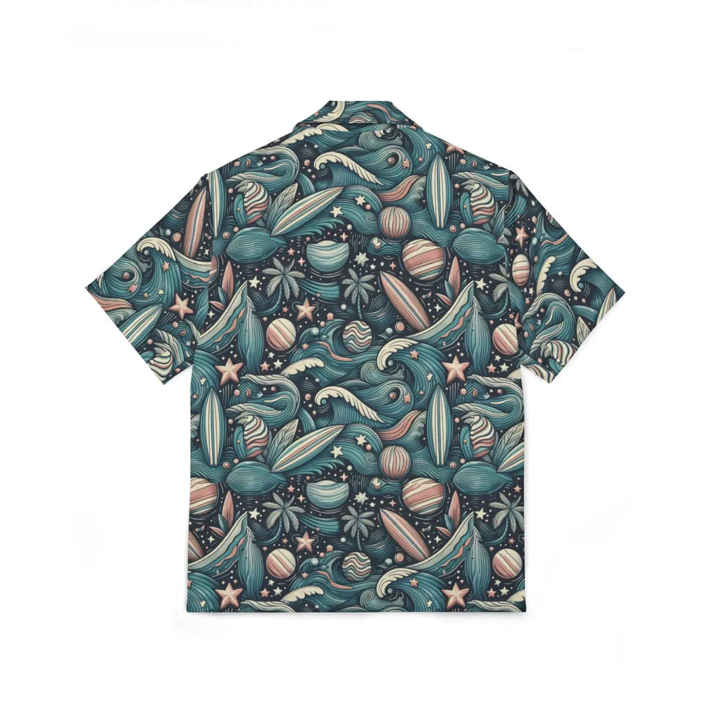 Hawaiian Camp Shirt - Classic Button-Front Summer Style - DipaliZ